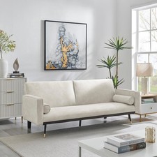 Cream sofa bed - cream,