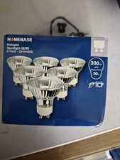 GU10 Halogen Spotlight Bulbs Warm White 2800K 300Lm 40W   Dimmable 6 pack