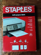STAPLES Multi Purpose A4 Labels 100 Sheets 800 labels