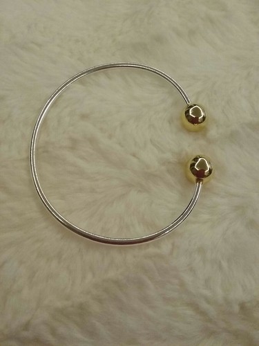 Sterling silver open - open, bangle