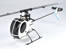 Airbrush Fiberglass Dragonfly Canopy (BW) - BLADE NANO CPX/S2/S3 : MH-NAS3080DBW