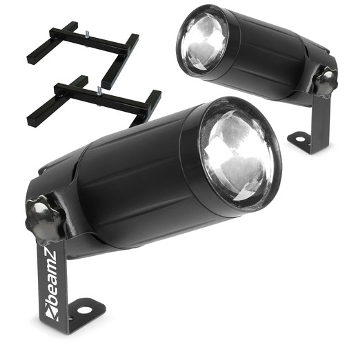 Beamz pinspot white led - 2x,