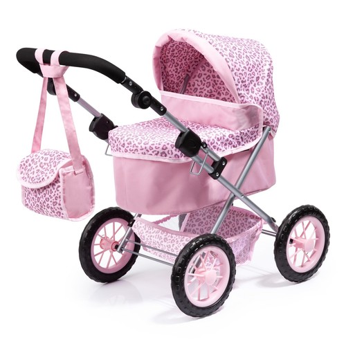 Trendy pink animal doll - animal, pram