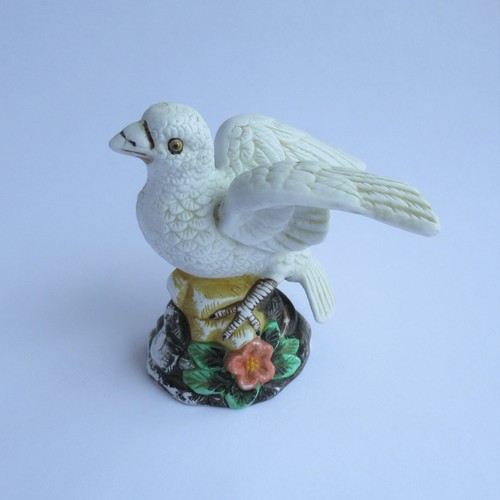 Vintage ceramic white dove - vintage,
