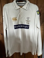 Match Worn Yorkshire Cricket Shirt Craig White England