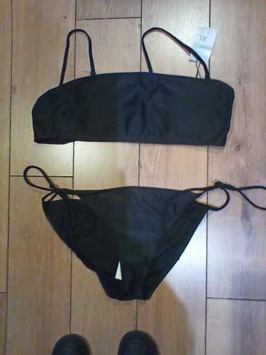 Black tankini - black,