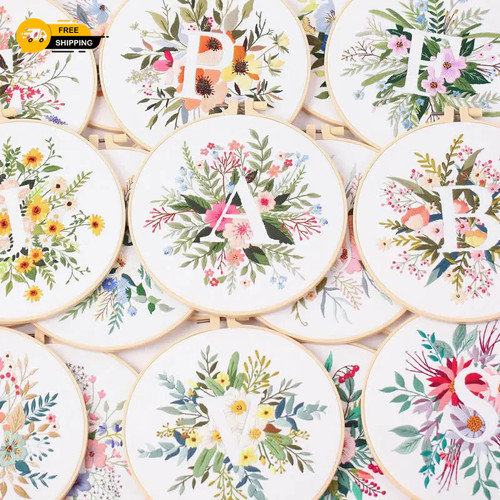 Embroidery kit for beginners - kit,