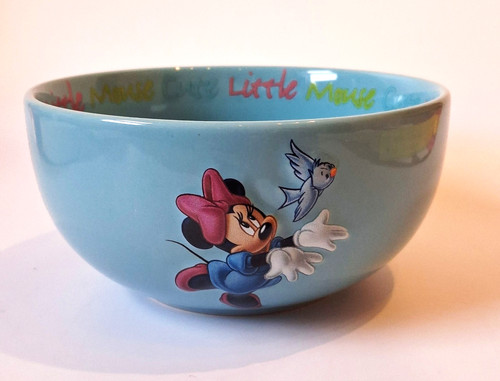 Minnie mouse blue ceramic - 3d,