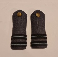 Pair WW2 Royal Air Force RAF Officers Greatcoat Rank Epaulettes  - Flt Lt