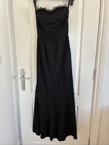 Karen millen black satin with - karen,