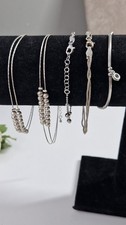 Sterling silver 925 Bracelet Bundle  chain x5 