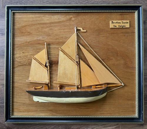 Vintage wooden half - vintage, hull