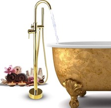 BAOSHISHAN Freestanding Bath Tap Freestanding Shower System Bathtub Faucet Free