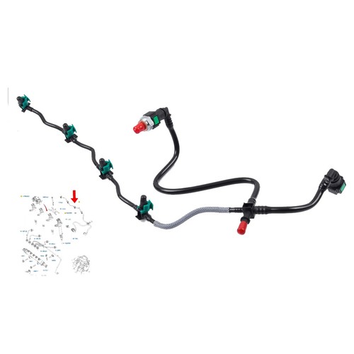 Fuel injector return pipe leak - return,