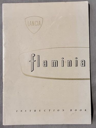 Lancia flaminia instruction - flaminia,