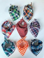 Tartan Check Dog Bandana, Ties