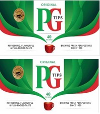 PG Tips Tea Bags - 40's Pack of 2 (40's x 2)