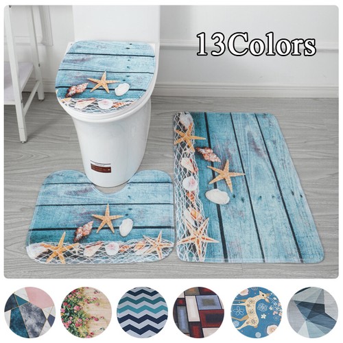 Piece printed bathroom - bathroom, rug