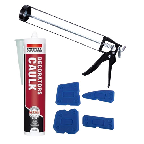 Sealant gun kit with caulk - gun,