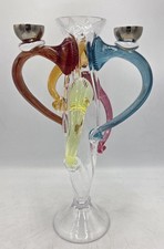 Borek Sipek Hand Blown Candlestick and Vase Signed