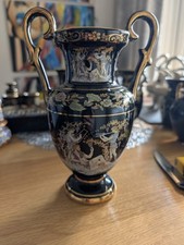 Vintage Black Vase Urn Hand