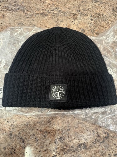 Stone island black ribbed - island,