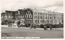 Vintage Paignton Esplanade Hotel Real Photo Postcard 