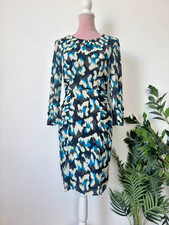 Whistles Blue Abstract Silk
