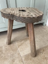 French Brittany Style 3 Legged Milking Stool