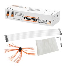 MAXBLAST Chimney Sweeping Kit Drill Powered Rotary Brush Customer Return UVG