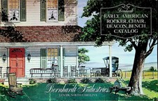 Bernhardt Early American Rocker Chair Deacon Bench Catalog 1964 Lenoir NC