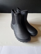 Bogs Sauvie Ankle Boots, Wellies in Black, Size Eur 37. UK 4. Rubber & Neoprene.