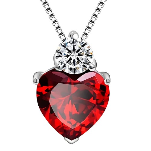 925 sterling silver - silver, heart