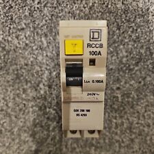SQUARE D 100A 100mA  RCCB QOE