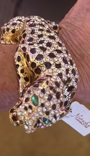New natasha leopard bangle - leopard,