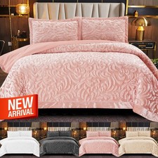 Velvet Quilted Bedspread Bed