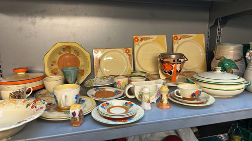 Clarice cliff art deco floral - clarice,