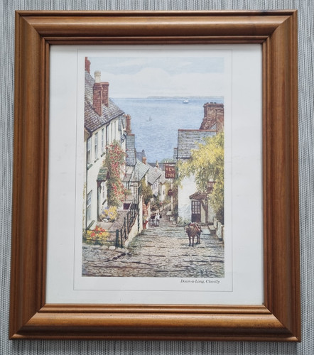 Framed print down long - print, down-a-long