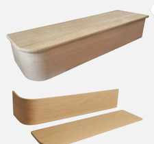 Solid oak left hand bullnose - oak,