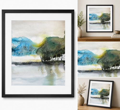 Original abstract watercolour - original,