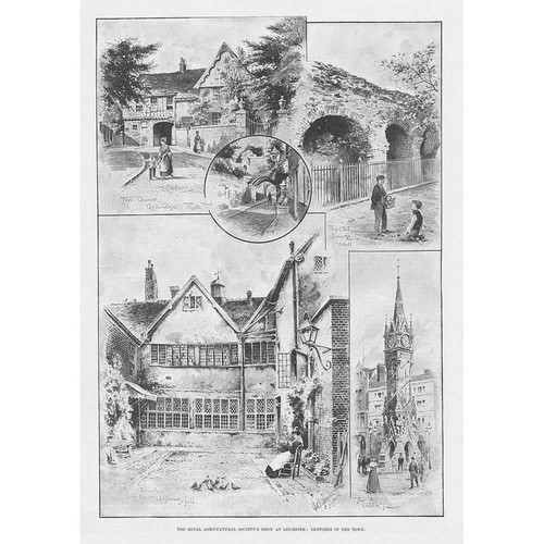 Leicester scenes clock tower - leicester, scenes,