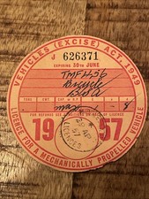 Rare Vintage June 1957 Tax