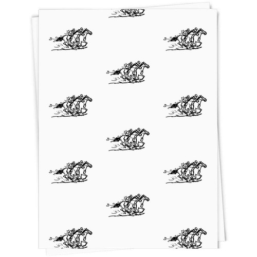 Horse racing gift wrap - racing',