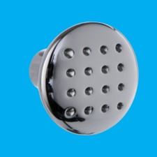 6x 32mm Round Chrome Effect