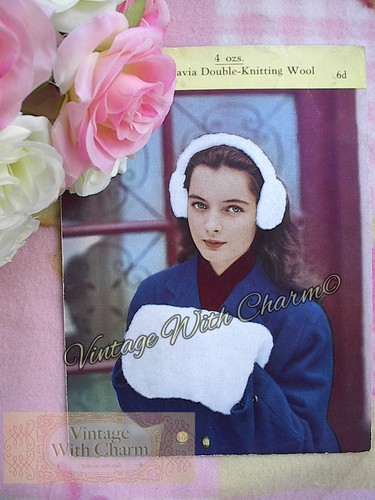 Vintage knitting pattern hand - vintage,