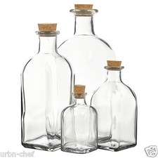 3 6 9 12 Glass Bottle Jars
