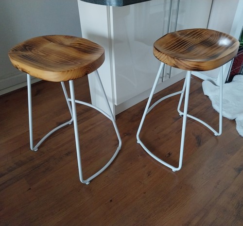 Pair bar stools high - of,