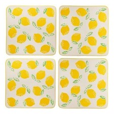 Lemon Coasters Set of 4