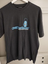 One True Saxon Cotton T Shirt XXL (22.5") Black Short Sleeve Graphic Print