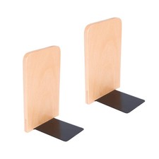 2 Pcs Wooden Bookends Hand